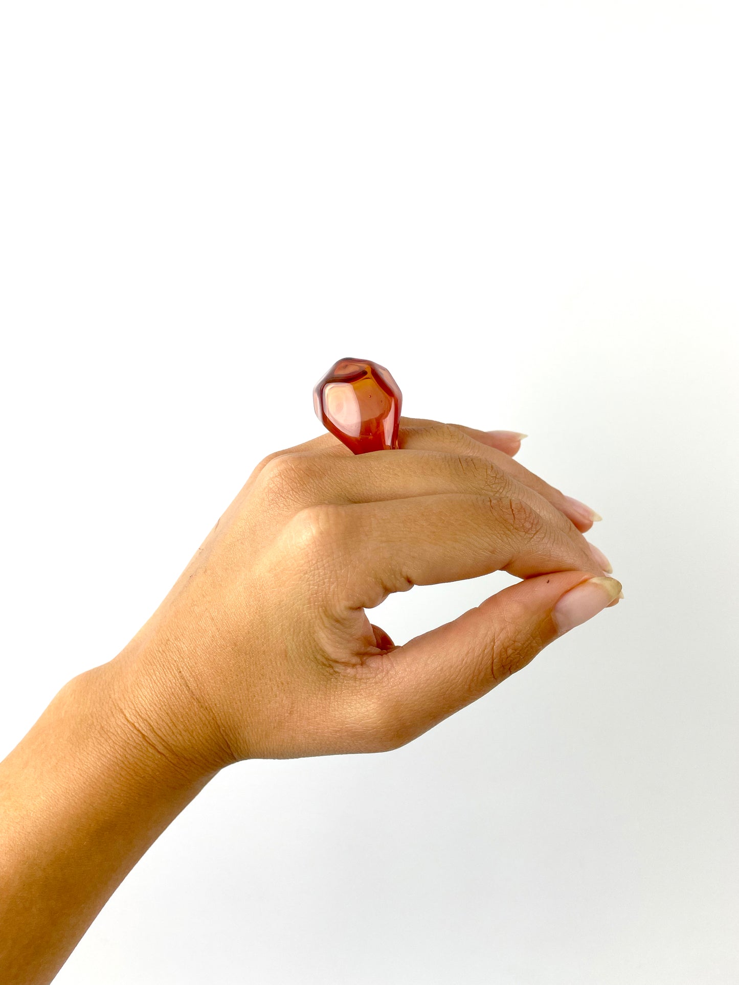 Petite Nectarine Blow Pop Ring - Size 7