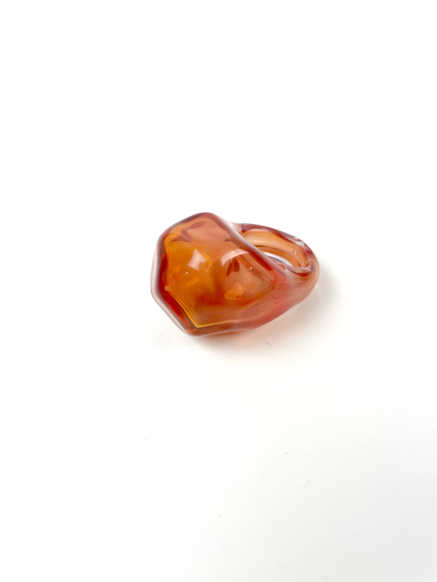 Petite Nectarine Blow Pop Ring - Size 7