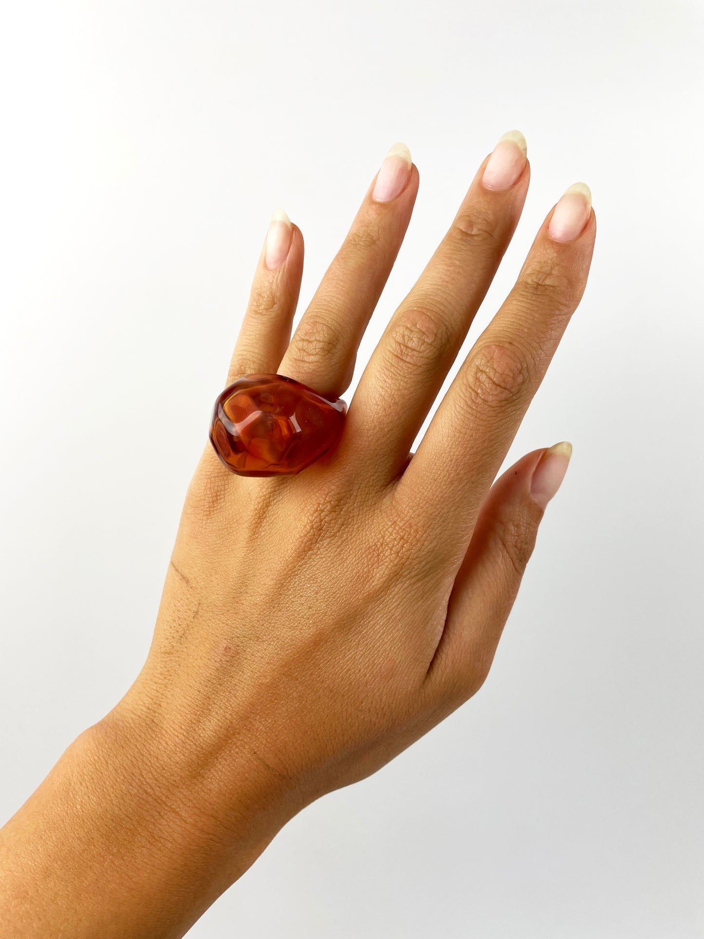 Petite Nectarine Blow Pop Ring - Size 7