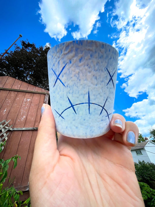 Blue Toxic Face Cup