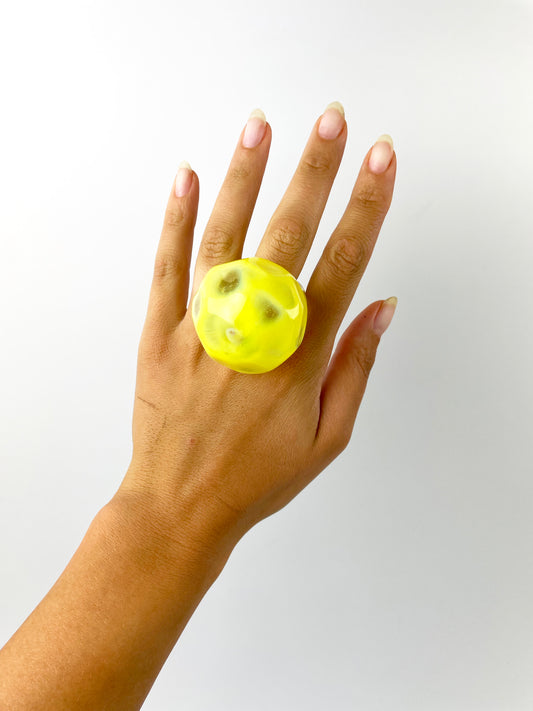 Pina Colada Blow Pop Ring - Size 9.5/10