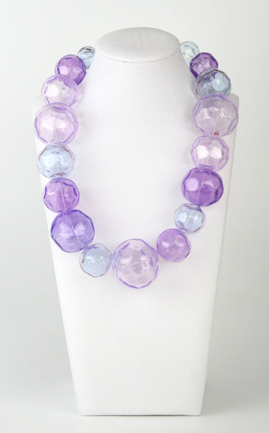 Purple Sparkle - Gem Necklace